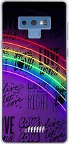 Samsung Galaxy Note 9 Hoesje Transparant TPU Case - Love is Love #ffffff