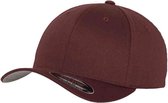 Urban Classics - Wooly Combed Flexfit pet - Youth size - Bordeaux rood