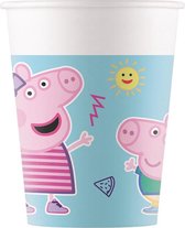 Peppa Pig Bekers Versiering Karton 200ml 8st