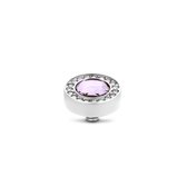 Melano Twisted Halo cz zetting - zilverkleurig - dames - 10 mm - L. Rose