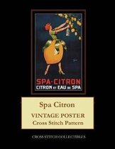 Spa Citron: Vintage Poster Cross Stitch Pattern