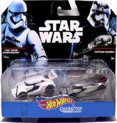 Star Wars First Order Stormtrooper VS. Captain Phasma 1:64 Modelauto - Schaalmodel - Miniatuurauto - Model auto