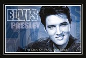 Wandbord - Elvis Presley The King Of Rock And Roll