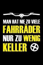 Man hat nie zu viele Fahrrader Nur zu wenig Keller