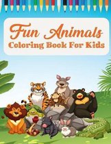 Fun Animals coloring book for Kids