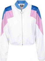 Urban Classics Trainings jacket -M- 3-Tone Blauw/Roze