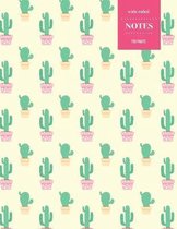 Wide Ruled Notes 110 Pages: Cactus Notebook for Kids, Teens and Students - Succulent Llama Pattern
