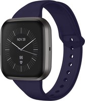 Fitbit Versa 2 bandje - Fitbit Versa Lite bandje - iMoshion Siliconen Smartwatch bandje - Donkerblauw