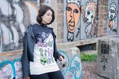 Alien Punk Shirt | Don't Trip Out |Goth | Alternatief | Feestje | Gothic | Rock | Uniek | Trendy | Hot | Unisex Maat XXL/XXXL