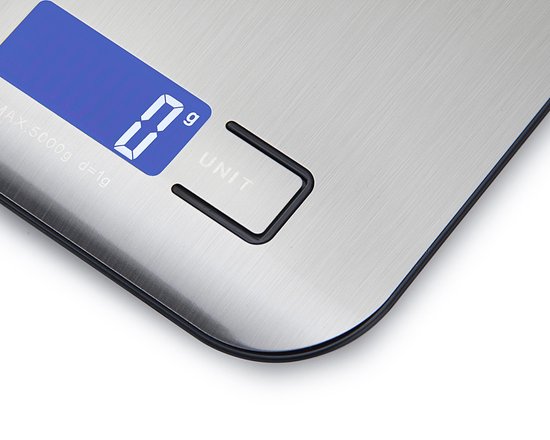 Digitale Precisie Keukenweegschaal - Tot 5 kilogram - 2x AAA Batterij - Turquoise - Changxie