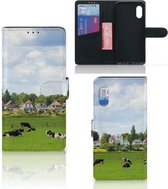 Wallet Book Case Geschikt voor Samsung Xcover Pro Smartphone Hoesje Hollandse Koeien