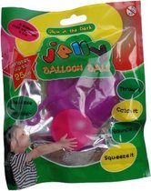 Lg-imports Stuiterballon Jelly Glow-in-the-dark 15 Cm Paars