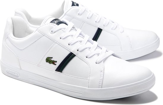 Lacoste Europa 0120 1 SMA Heren Sneakers - White/Dark Green - Maat 44