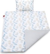 Deken set - 100% katoen – Baby dekentje 75 x 100 cm +  hoofdkussen 30 x 40 cm