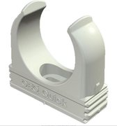 OBO kabelbuisklem Quick, kunststof | grijs | voor buisdiam 16mm | koppelbaar | 50 stuks