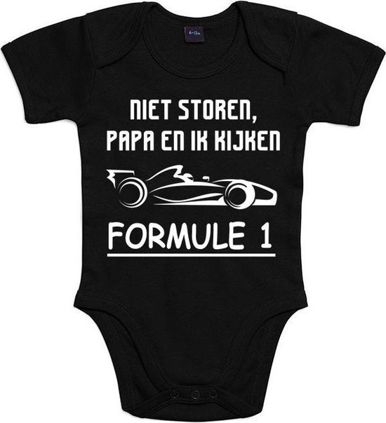Rompertje tekst "Papa en kijken Formule 1". Leuke romper met witte... | bol.com