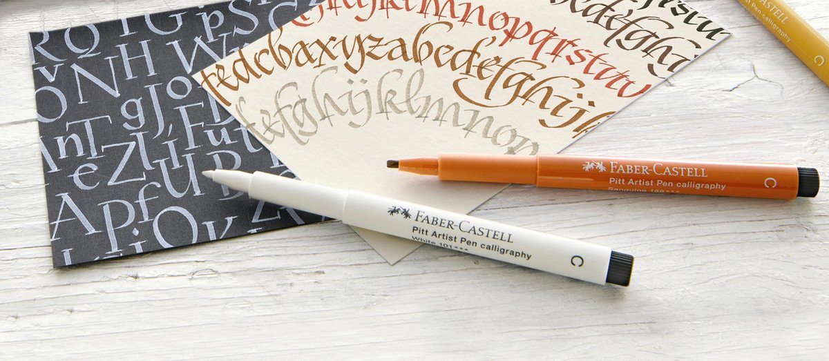 Faber-Castell kalligrafie set - Pitt Artist Pen - Studiobox 12 stuks - FC-167512 — afbeelding 3
