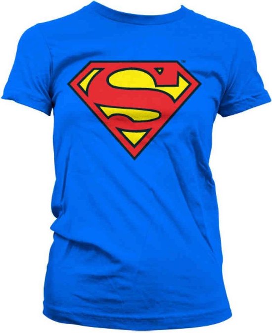 SUPERMAN - T-Shirt Shield - GIRL - Blue