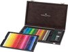 Crayon de couleur Faber-Castell Polychromos assorti boîte de 48 pièces avec accessoires. FC-110006
