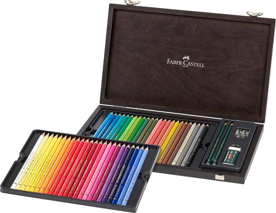 Crayon de couleur Faber-Castell Polychromos assorti boîte de 48 pièces  avec... | bol