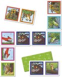 Gruffalo domino kaarten met de Gruffalo, muis, vos, uil, slangen en kikkers.