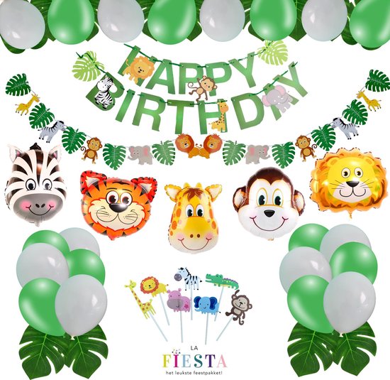 Jungle - Dieren Thema - Verjaardag Versiering Kinderfeestje - Ballonnen Feest... |