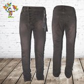 Meisjesbroek denim bruin -s&C-146/152-Broek