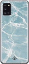 Samsung A31 hoesje siliconen - Oceaan | Samsung Galaxy A31 case | blauw | TPU backcover transparant