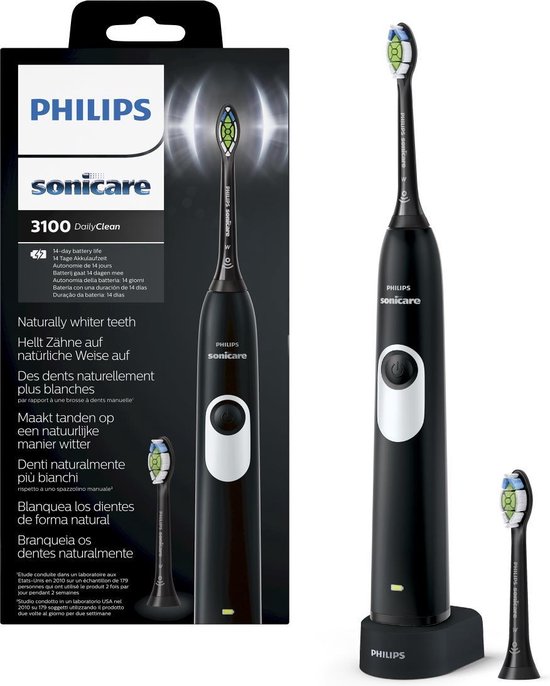 altijd Verschrikking Afdeling Philips Sonicare 2 series HX6232/20 Special Edition - Elektrische  tandenborstel - Zwart | bol.com