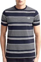 Fred Perry T-shirt - Mannen - navy,roze,wit