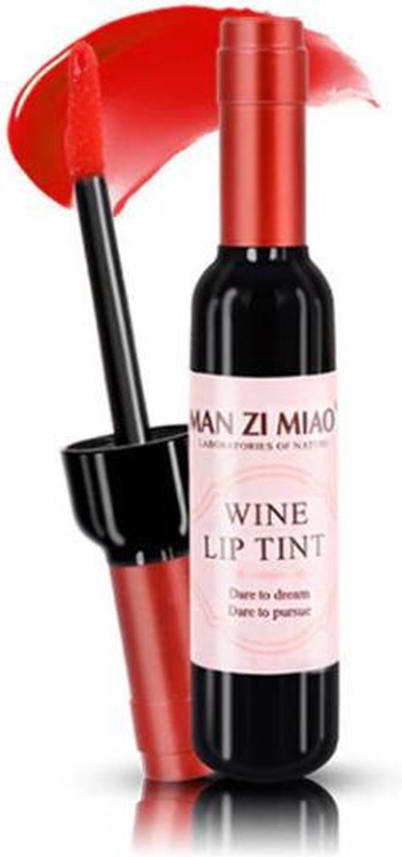 MAN ZI MIAO® Lippenstift - Wijn - Wine - Wijnfles - Lipgloss - Lipstick - Make Up - Rood - Nebbiolo Red - Wine Lip Tint