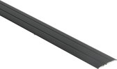 Dilatatieprofiel / Platprofiel 38mm zelfklevend - 100cm Zwart