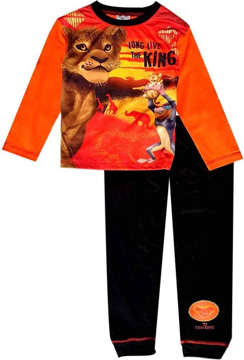 Disney - Lion King- jongens - oranje- pyjama - maat 104/110