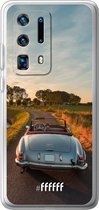 Huawei P40 Pro+ Hoesje Transparant TPU Case - Oldtimer Mercedes #ffffff