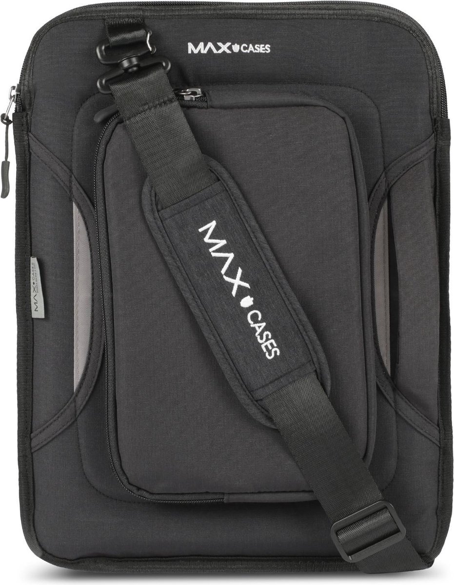 MAXCases Slim Sleeve Neopreen Schoudertas Universeel - Laptop 14 inch - Zwart