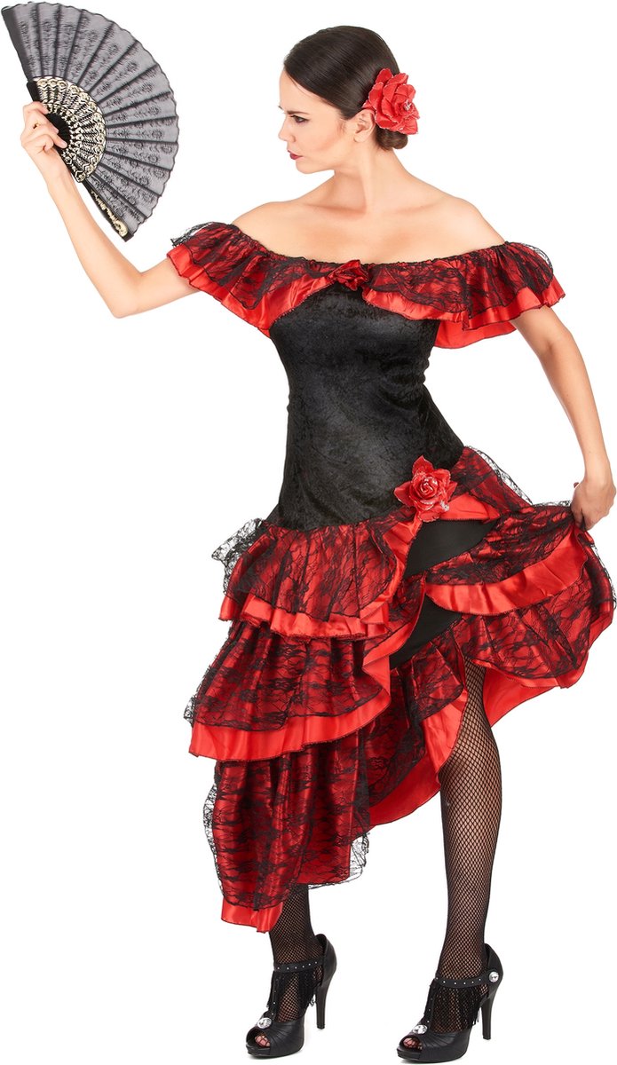 Taille M Aptafêtes CS922642/M Costume Danseuse Flamenco 