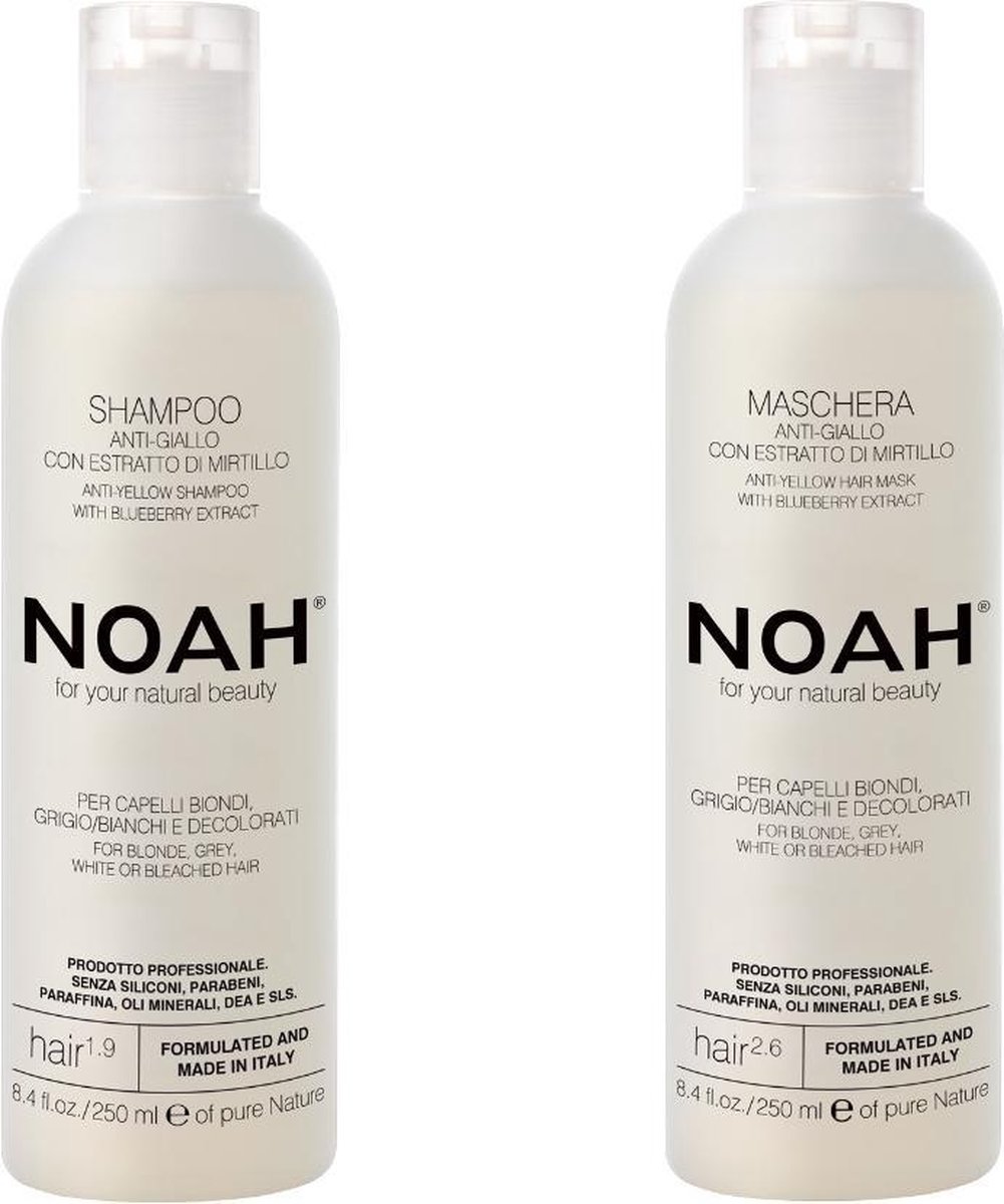 NOAH No Yellow Shampoo + Masker set (Vegan) 250 ml