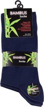 Socke|Sokken|"Bamboesok"|Antibacterieel|Kleur: Blauw|Maat 43/46/(1 Paar)