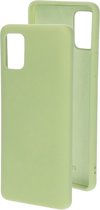 Mobiparts Siliconen Cover Case Samsung Galaxy A51 (2020) Pistache Groen hoesje