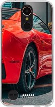 LG K10 (2017) Hoesje Transparant TPU Case - Ferrari #ffffff