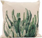 Rox Living Kussen Mini Cactus 45 X 45 Cm Katoen Naturel/groen