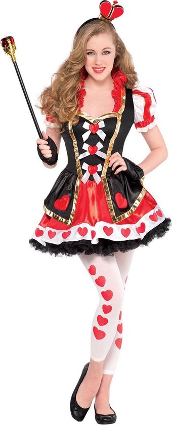 Amscan Kostuum Queen Of Hearts Meisjes Rood 4-delig Maat 170 | bol.com