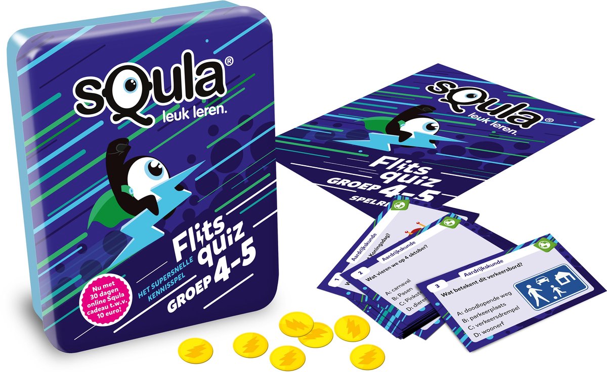 sQula flitsquiz groep 4-5 - Educatief Kaartspel — afbeelding 4