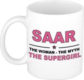 Saar The woman, The myth the supergirl cadeau koffie mok / thee beker 300 ml