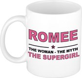 Romee The woman, The myth the supergirl cadeau koffie mok / thee beker 300 ml