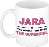 Jara The woman, The myth the supergirl cadeau koffie mok / thee beker 300 ml