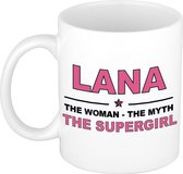 Lana The woman, The myth the supergirl cadeau koffie mok / thee beker 300 ml