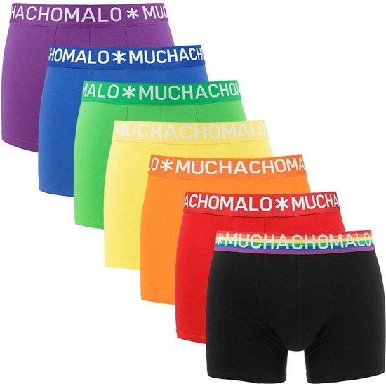 Muchachomalo 7P Pride Light Cotton Heren Boxershorts - Maat S | bol.com