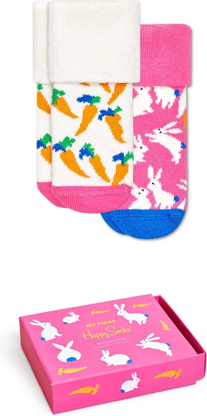Happy Socks Kids Terry Bunny Giftbox - Maat 0-6M
