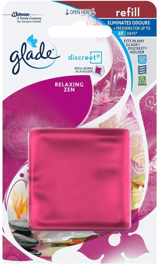 Foto: Glade discreet relaxing zen tegen slechte geur in kasten hangen of neerzetten essenti le olie